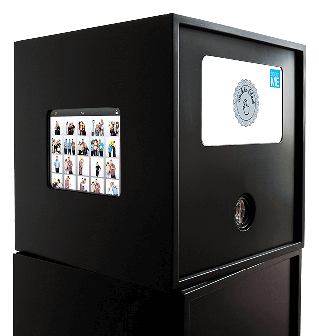 fotobox blackbooth in schwarz mit fotogalerie