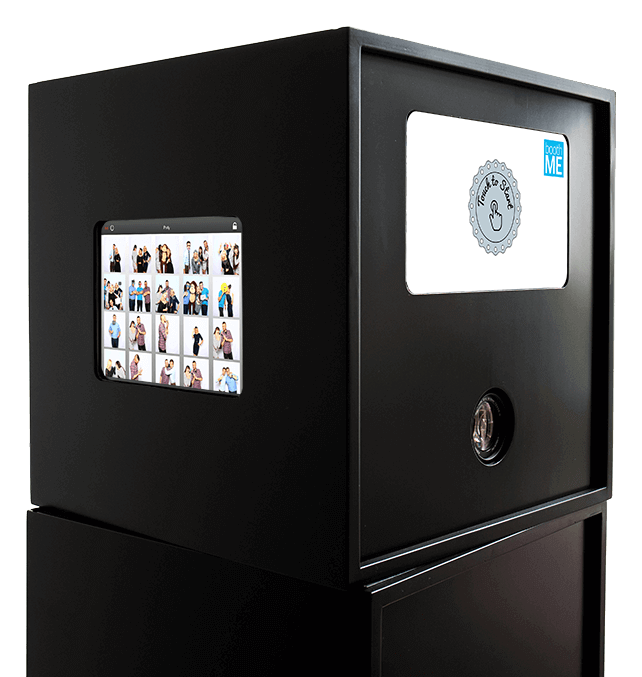 Fotobox blackbooth in schwarz mit Fotogalerie