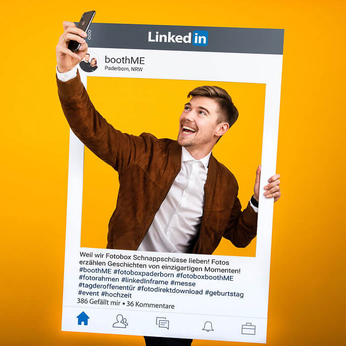 kreative fotoideen fuer deine naechste party selfiefotorahmen fuer linkedin