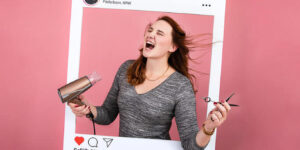 personalisierter instagram fotorahmen fuer friseure