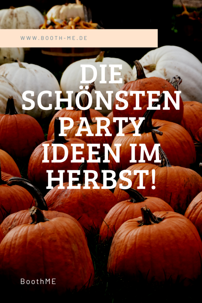 Orangene und weiße Kürbisarten - Die schoensten Party Ideen im Herbst