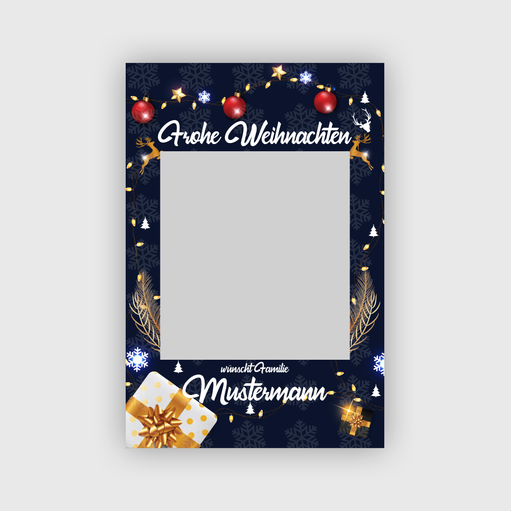 frame fotorahmen weihnachten deutsch blau produktbild boothme
