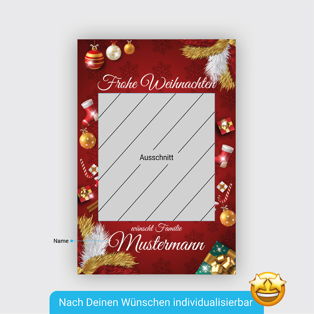 frame fotorahmen weihnachten deutsch rot produktbeschreibung boothme