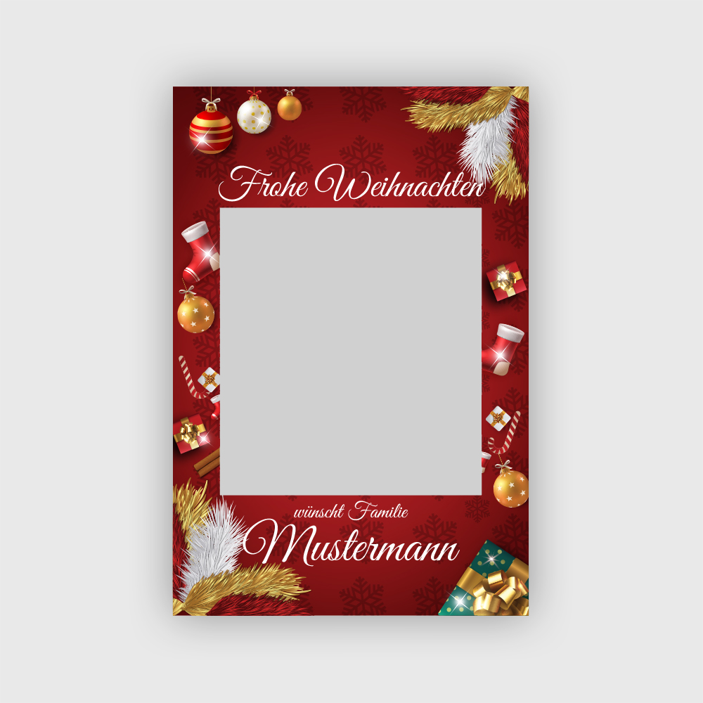 frame fotorahmen weihnachten deutsch rot produktbild boothme