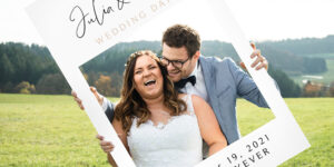 personalisierter hochzeit fotorahmen beigeproduktfoto