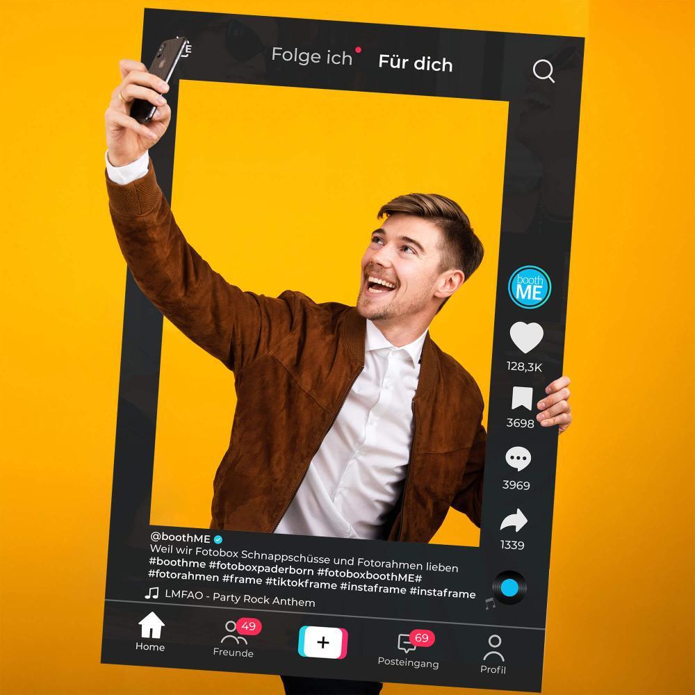 boothME fotorahmen tiktok frame personalisiert